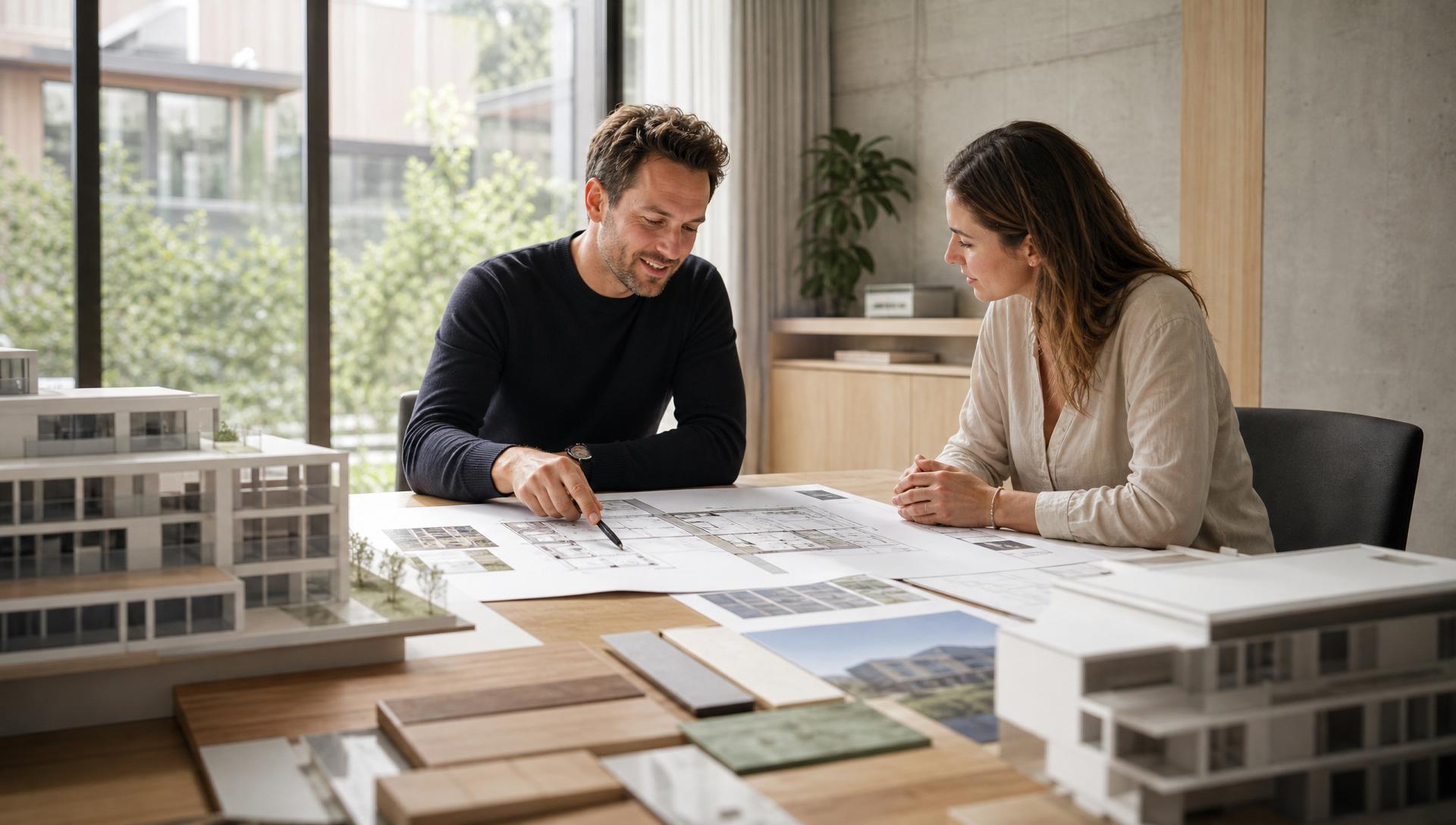 Architekturberatung in einem modernen Büro